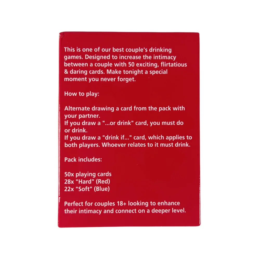 Excited vs. Exhausted: Couples Drinking Card Game