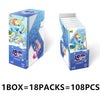 A box of My Little Pony Friendship Cards featuring a themed pouch, showing 18 packs containing 10 cards each.