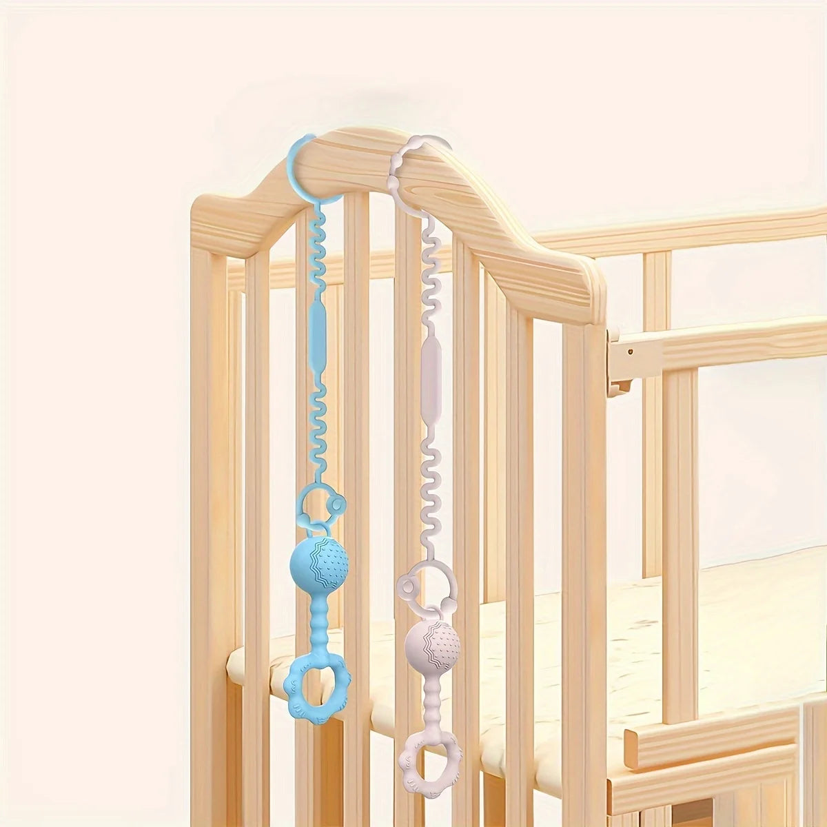Adjustable Silicone Pacifier Clip with Anti-Drop Chain