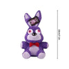 A set of mini building block figures of Five Nights at Freddy's Bonnie and friends characters in purple and pink.