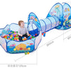 3-in-1 Kids Ball Pit Play Tent with Tunnel