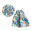 Floral Dress and Sun Hat Set for 16-18 Inch Dolls