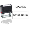 Customizable Self-Inking Rubber Stamp