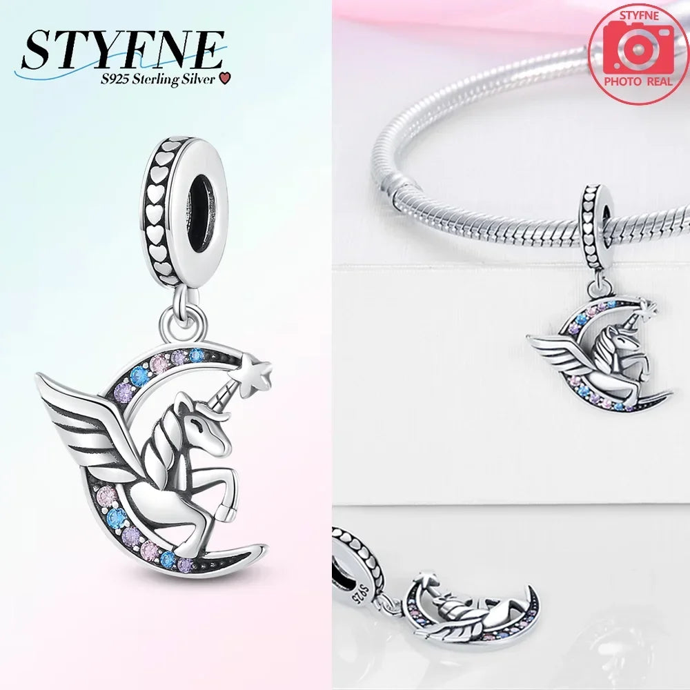 Enchanting Unicorn Pegasus Charm for Jewelry and Accessories