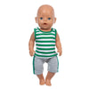 Doll Outfit Set with Hat for 17-43 cm Baby Dolls
