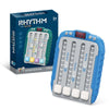 A box and a handheld game device of the Rhythm Machine light-up rhythm speed push game for kids
