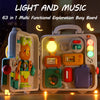 Montessori Busy Board with Lights and Music for Toddlers