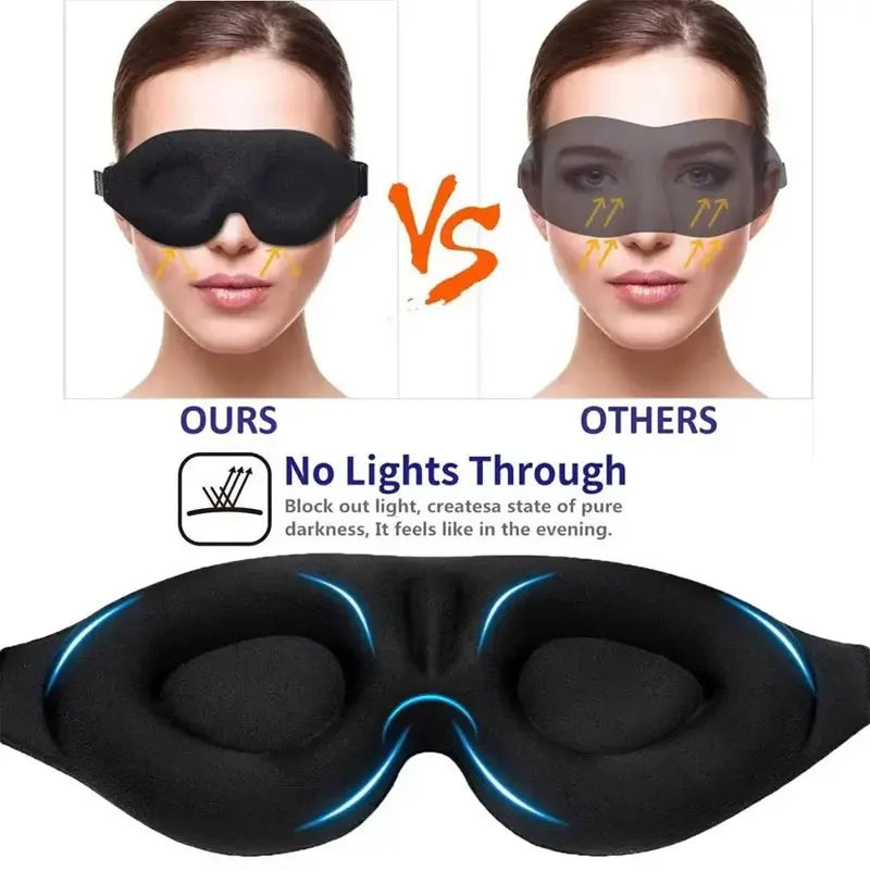 3D Contoured Sleep Mask for Total Light Blocking