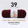 Luxurious Alpaca Wool Blend Yarn — 500g Thick Knitting Yarn