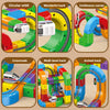 Magnetic Building Block Train Set with Electric Track