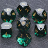 Premium 7-Piece Frosted Gemstone Polyhedral Dice Set for Tabletop RPGs