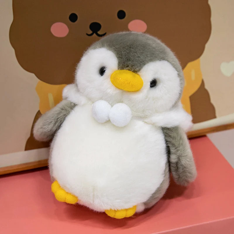 Adorable Kawaii Penguin Plush Toy with Hat and Scarf - 25cm Soft Stuffed Animal