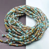 Mixed-Color Rondelle Glass Beads for Jewelry Making