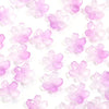 A pile of 50 clear pink cherry blossom flower glass beads for jewelry making