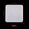 Flower-Shaped Silicone Coaster Mold for Epoxy Resin DIY