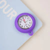 Colorful Silicone Nurse Pocket Watch with Brooch Pin