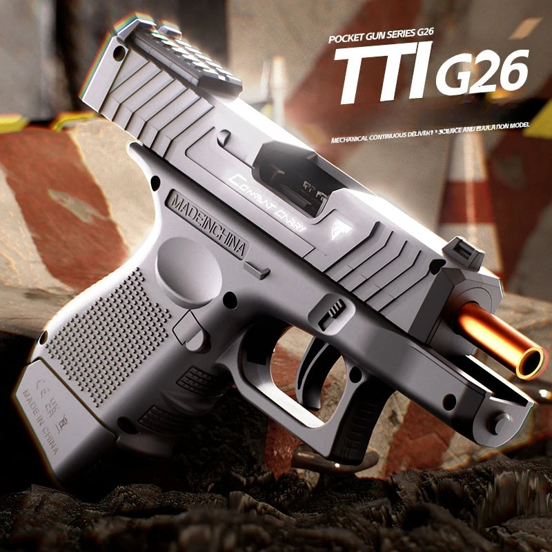 Compact Blowback Toy Pistol with Shell Ejection