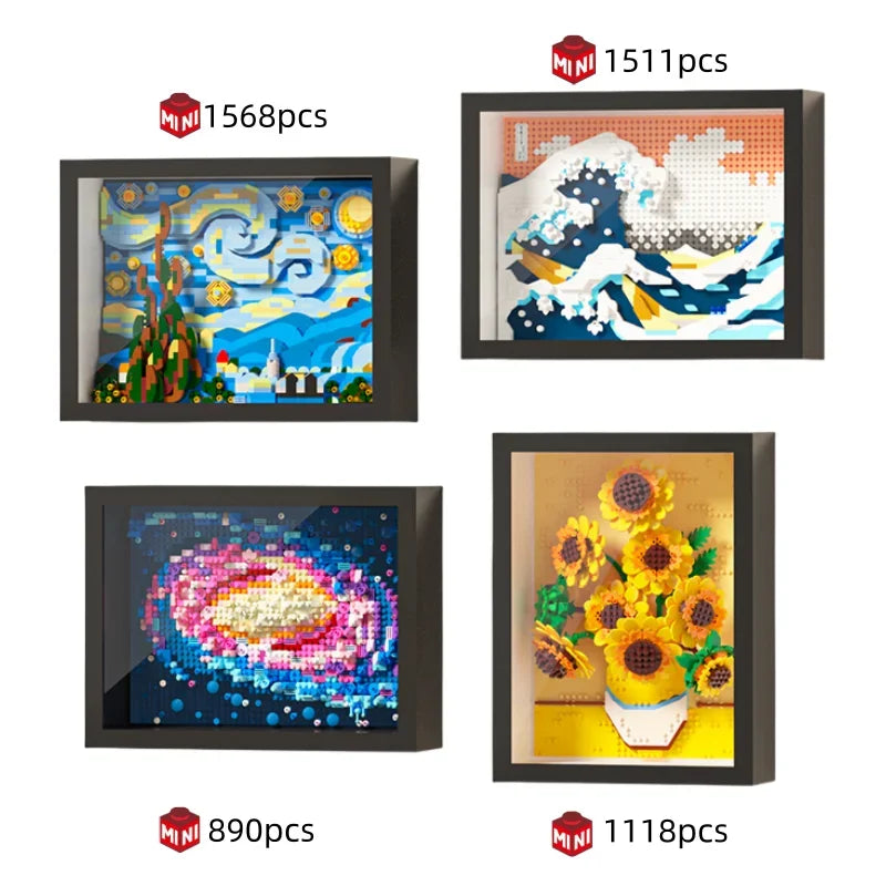 Art Masterpiece Building Block Set – Van Gogh, Starry Night & More