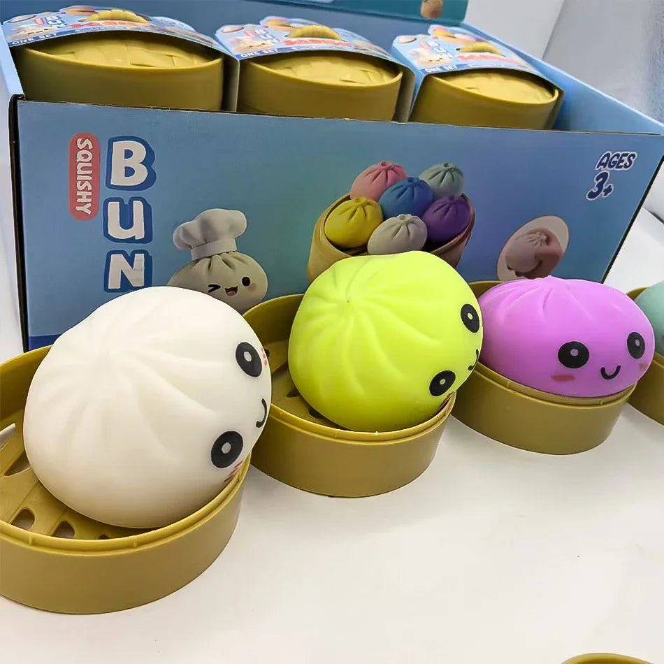 Squishy Dumpling Stress Relief Toy – Cute Squeeze Fidget for Anxiety & Fun