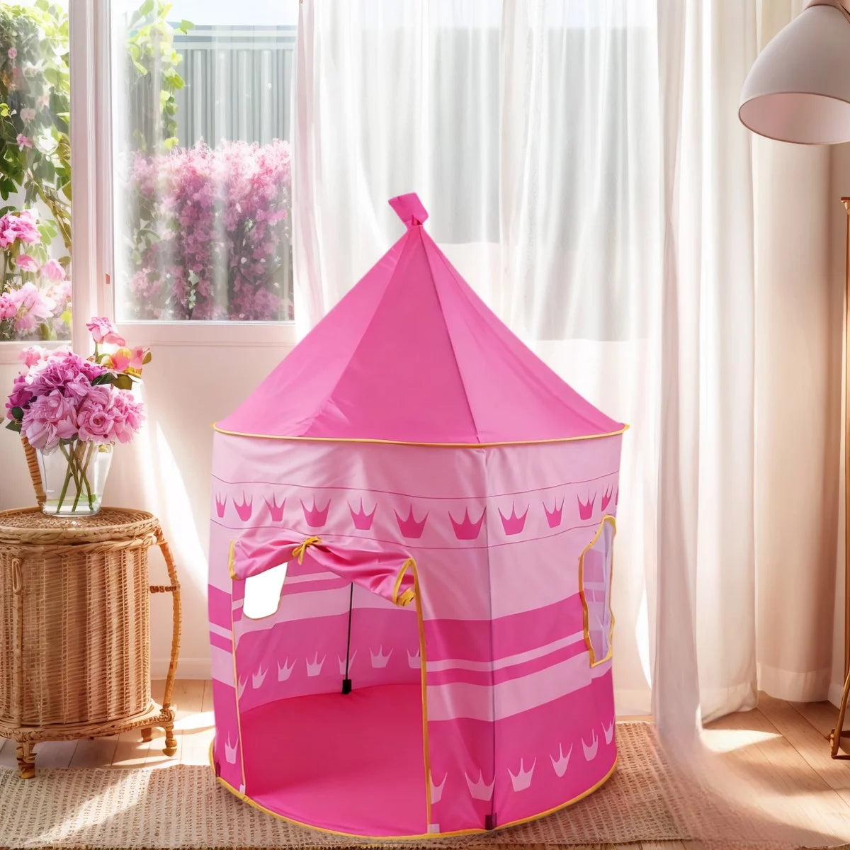 Kids' Pop-Up Play Tent – Portable Fairy Tale Castle
