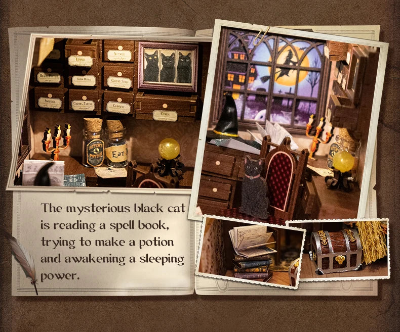 Eternal Bookstore DIY Book Nook Kit with LED Lighting