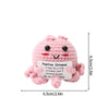 Handmade Crochet Positive Doll with Hugging Card