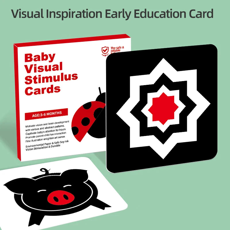 High-Contrast Baby Flash Cards for Visual Development