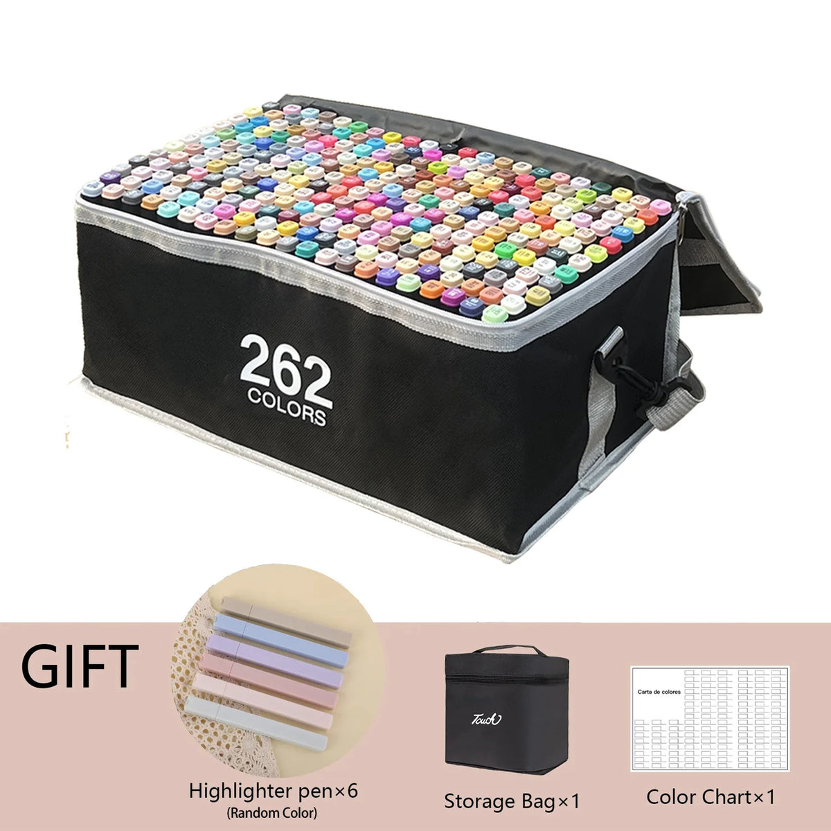 Dual-Tip Alcohol Art Markers – 168 Color Set for Illustration & Sketching