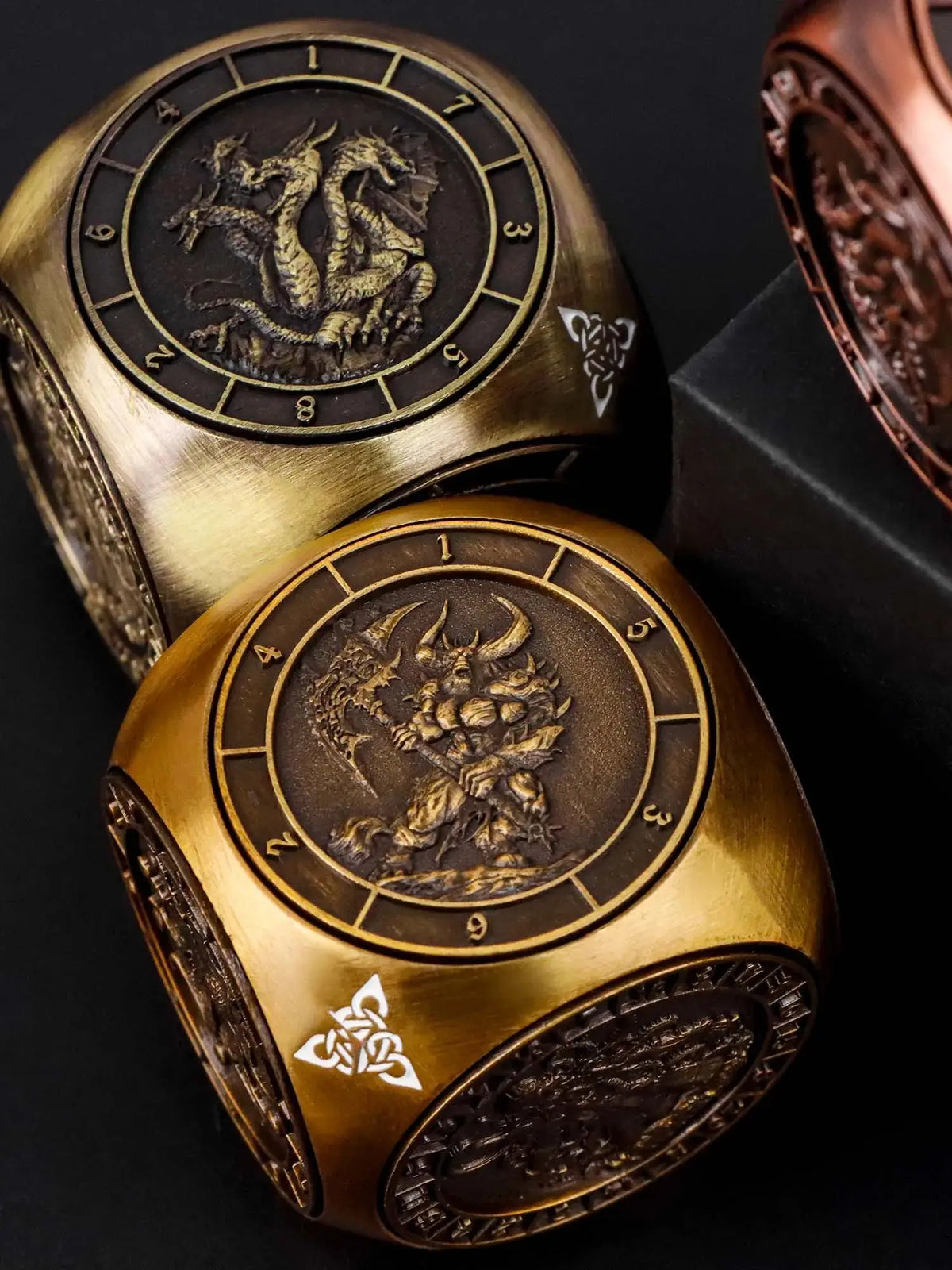 7-in-1 Metal Spinner Dice Cube for D&D