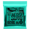 A package of Ernie Ball Slinky nickel wound electric guitar strings with an eagle logo on the label.