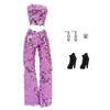 A set of sequin party trousers and matching top for fashion dolls