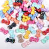 Colorful UV Bowtie Acrylic Beads for Jewelry Making (50-Pack)