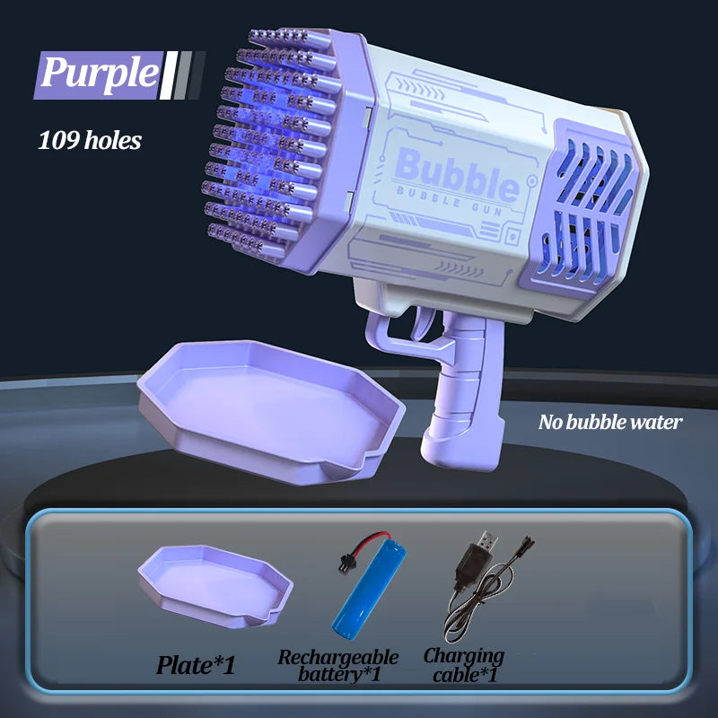 Portable Bubble Machine Blaster for Kids Outdoor Fun