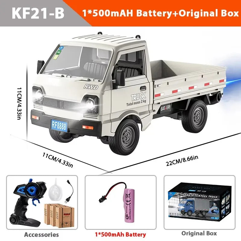Remote Control Stunt Truck with LED Lights and Spray Effect