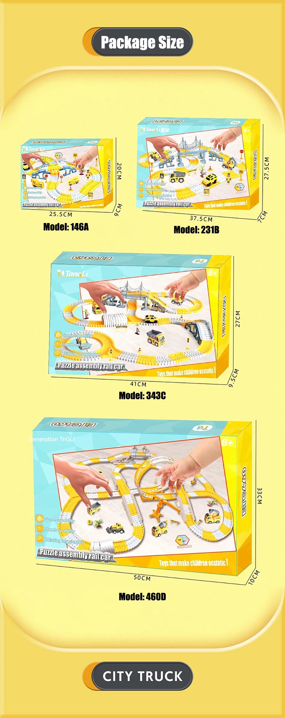 DIY Electric Track Car Building Set