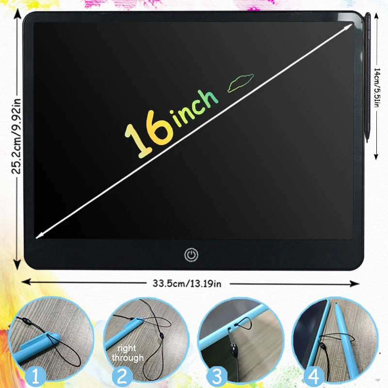 LCD Writing Tablet for Kids – Doodle Board with Lock Function