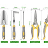 9-Piece Heavy Duty Gardening Tool Set with Ergonomic Handles and Storage Bag