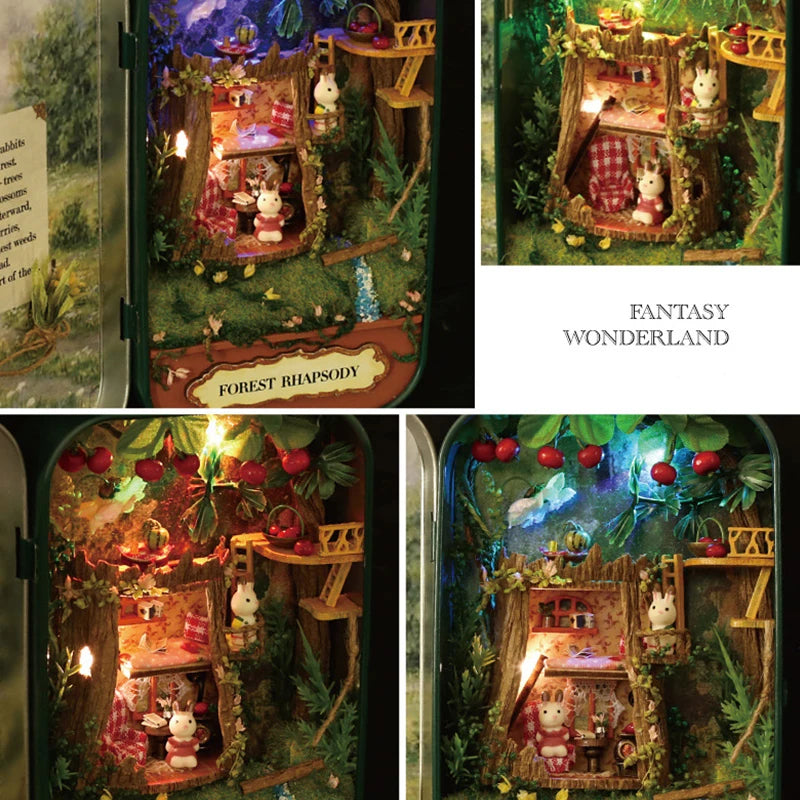Nostalgic Wooden Box Theater Dollhouse Miniature Kit