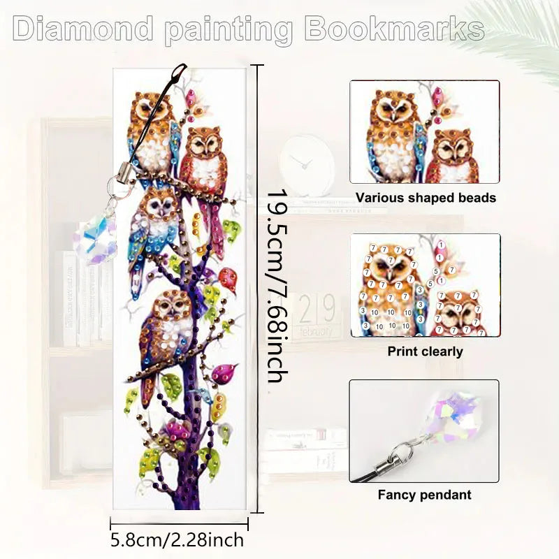 DIY Diamond Art Bookmark Craft Kit