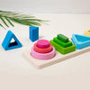 Montessori Wooden Sorting & Stacking Toy for Toddlers