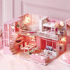 DIY Wooden Dollhouse Kit with Miniature Furniture – 3D Puzzle Craft Set