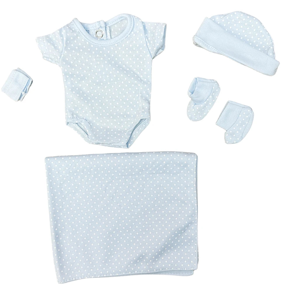 6-Piece Fashion Outfit Set for 10-Inch Reborn Dolls
