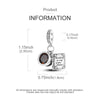 A silver heart charm for bracelets and necklaces with engraved text