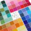 5200+ Glass Rice Beads in 24 Colors for DIY Jewelry Making