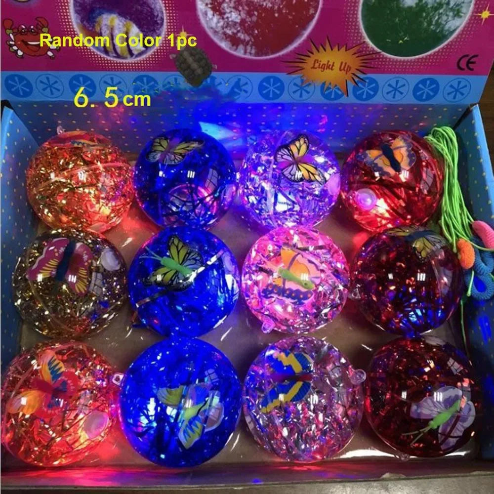 LED Glowing Bouncy Ball for Kids – Colorful Light-Up Jumping Ball Toy