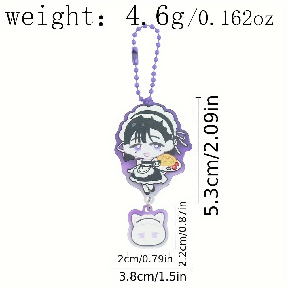 Cartoon Alien Stage Ivan & Till Acrylic Keychain