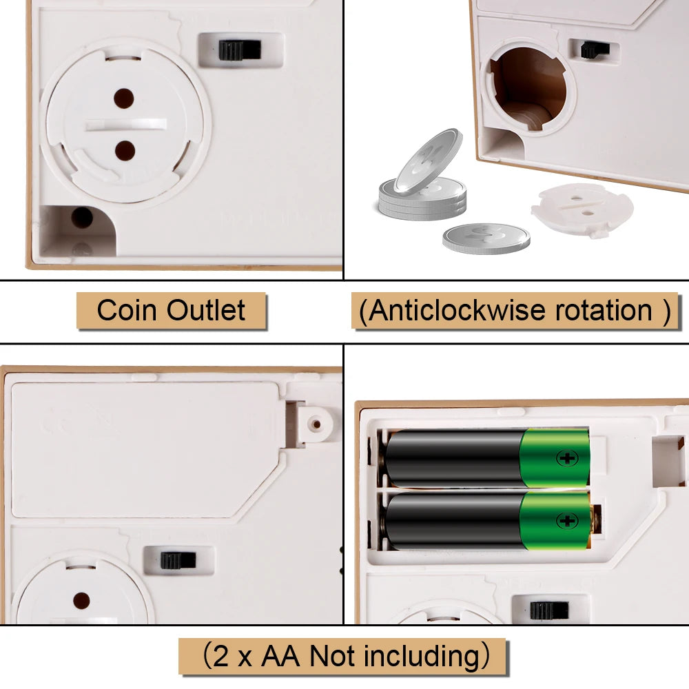 Interactive Panda & Cat Coin Bank – Automatic Money Saving Box