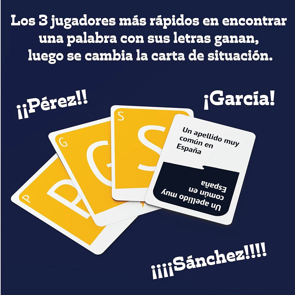 Fast Word Card Game for Parties and Family Game Nights