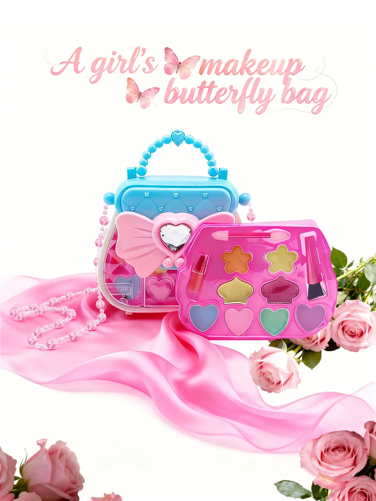 Kids Pretend Play Makeup Cosmetic Set