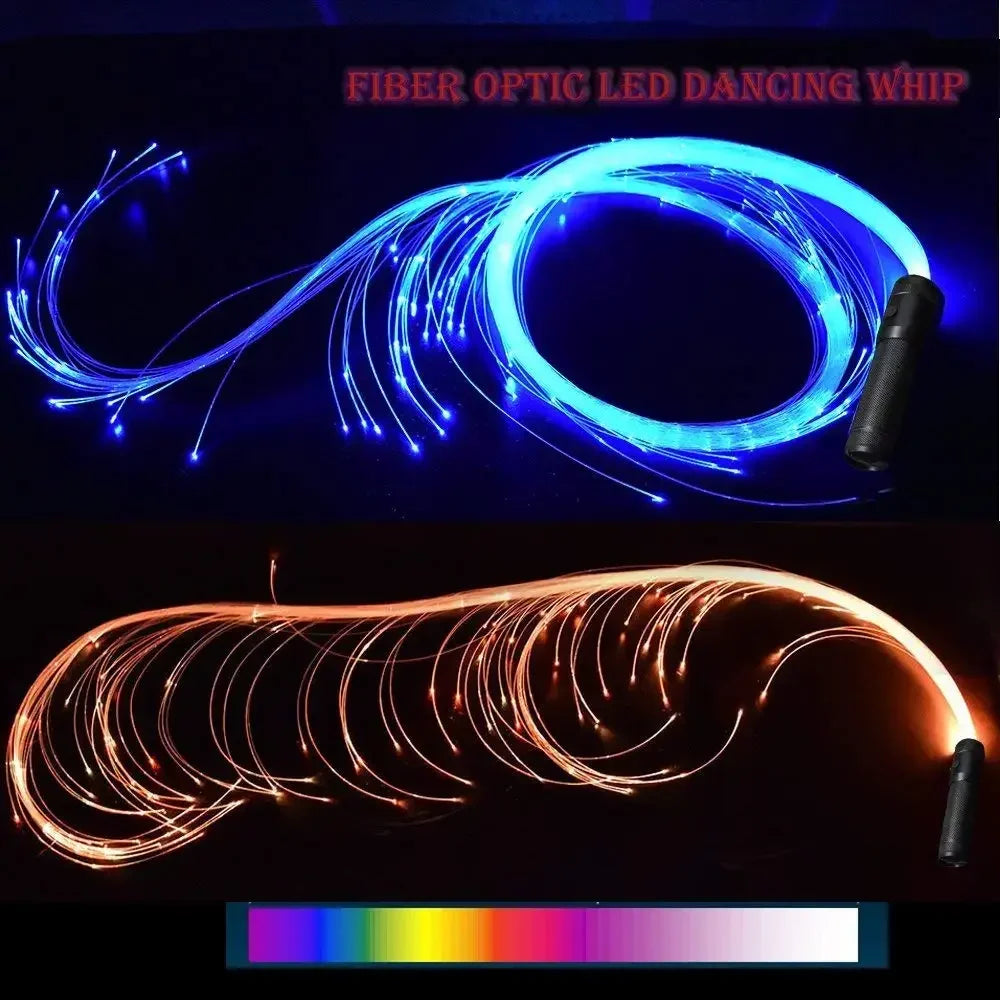 LED Fiber Optic Dance Whip with 7 Colors & 5 Modes